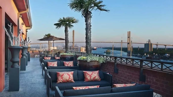a restaurant patio in Lawrenceville, GA
