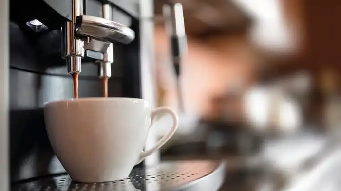 espresso being made