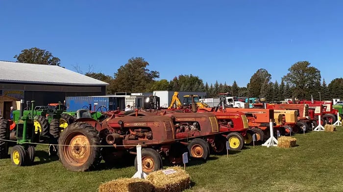 Tractors at the annual fair