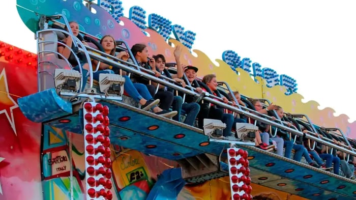 An amusement ride at the annual Richmond Fair