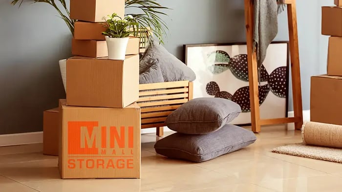 mini mall storage cardboard moving boxes