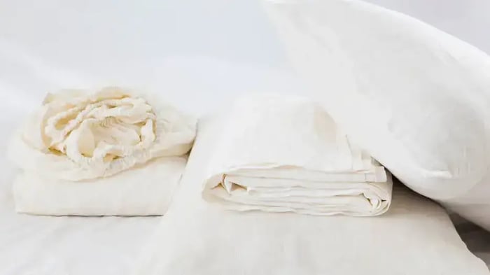 bedding in preparation to be stored at Mini Mall Storage