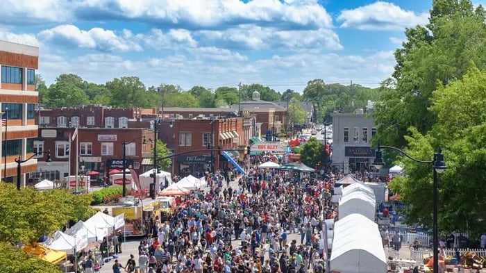 a festival in Marietta, GA