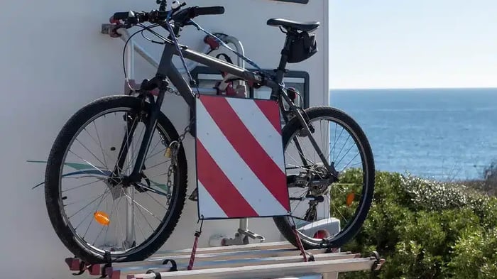 RV bicycle storage